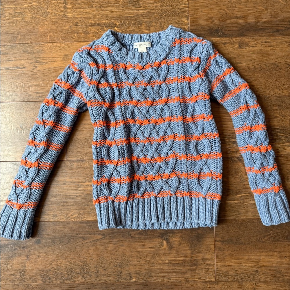 Crewcuts 3T Knit Sweater - Blue and Orange